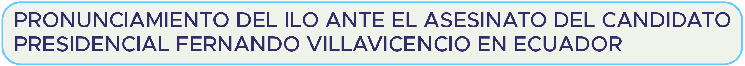 Pronunciamiento asesinato Villavicencio